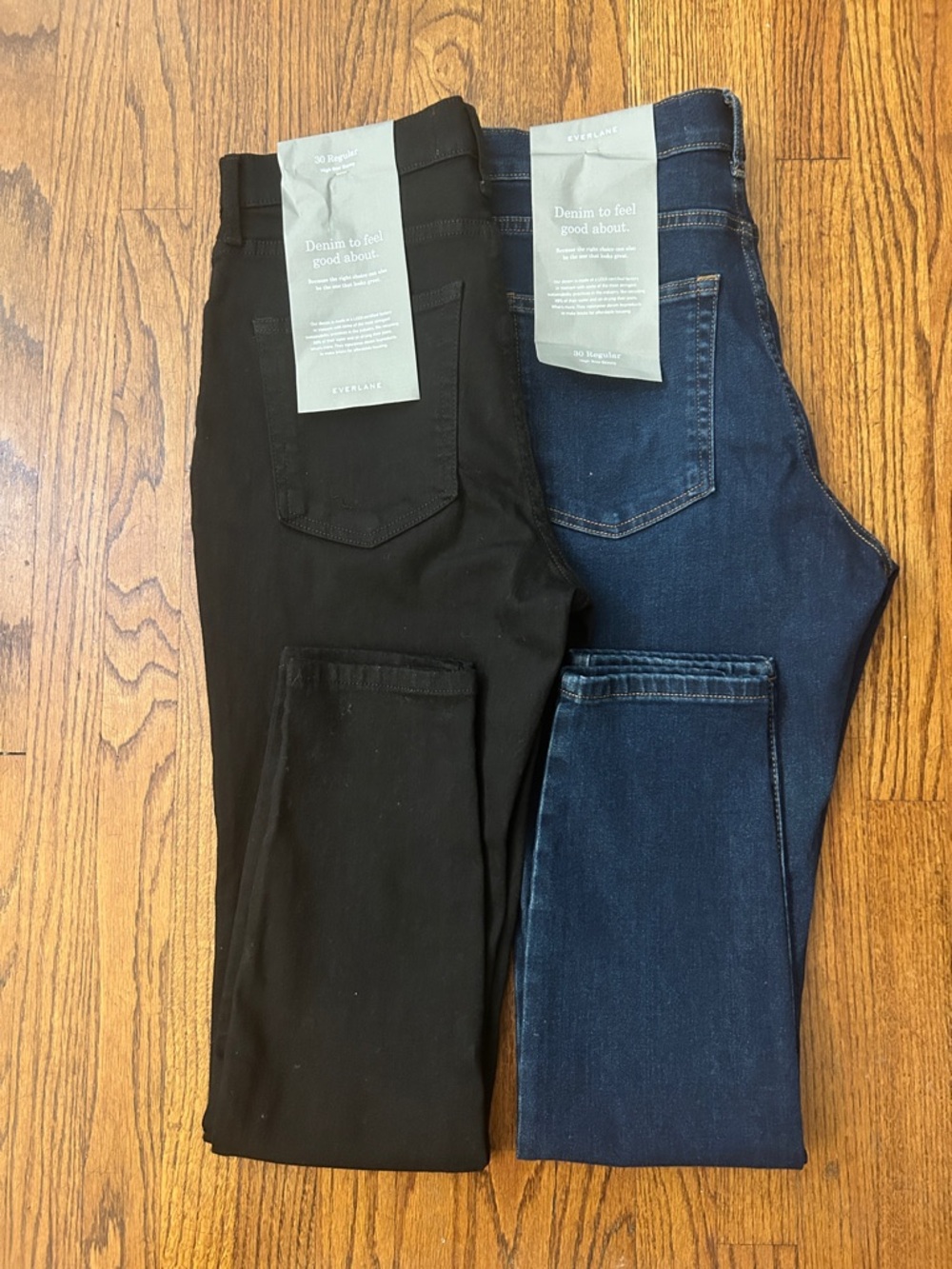 2 PAIRS EVERLANE - AUTHENTIC STRETCH HIGH-RISE SKINNY WOMEN’S JEANS